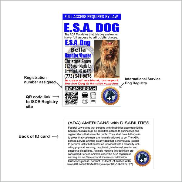 Esa Dog Registration Wholesale Price